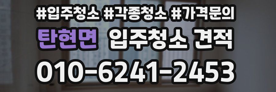 탄현면 입주청소 견적