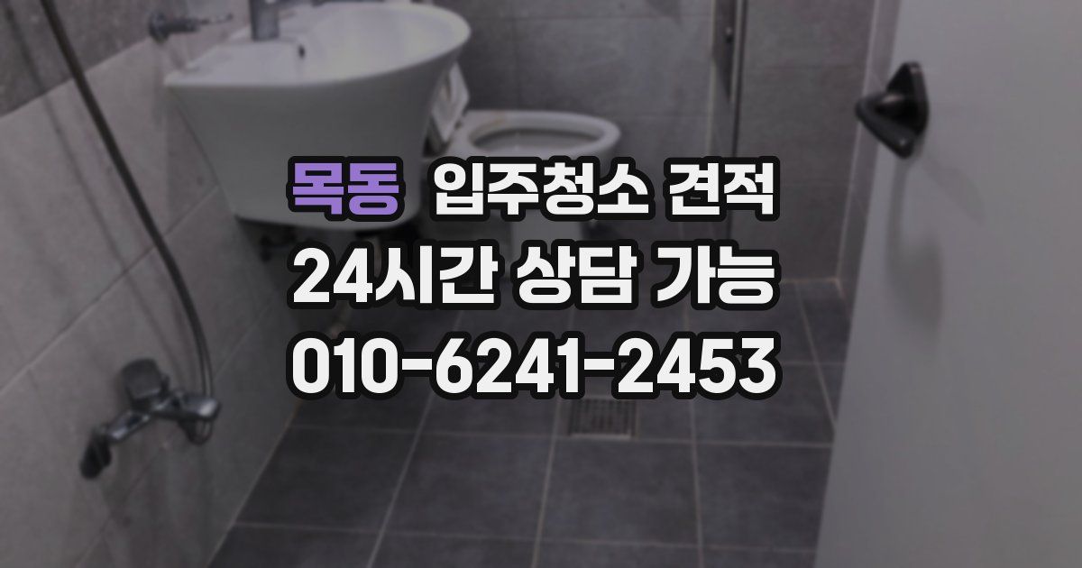 목동 입주청소 견적