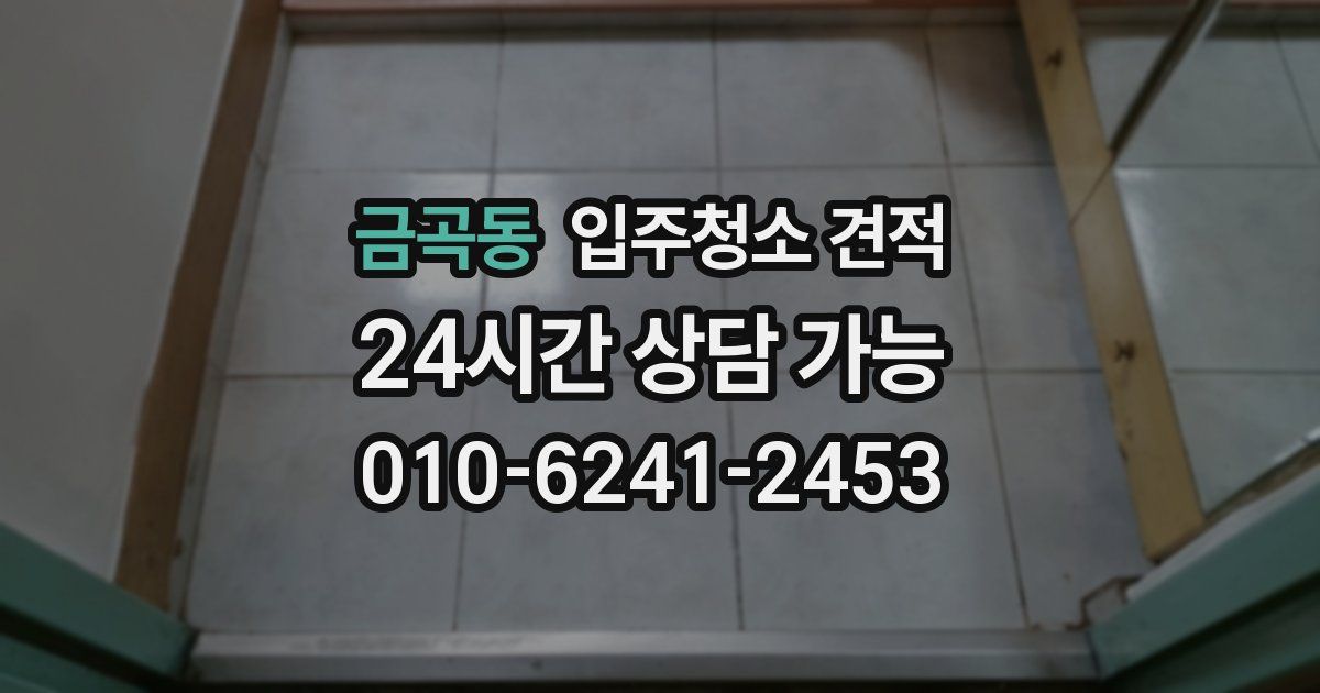 금곡동 입주청소 견적