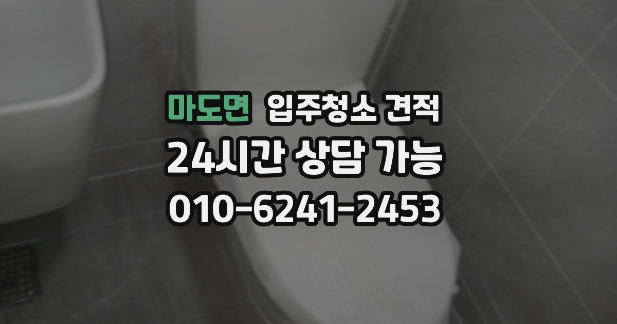 마도면 입주청소 견적