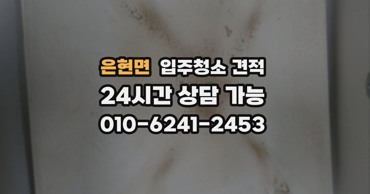 은현면 입주청소 견적