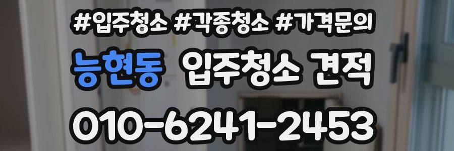 능현동 입주청소 견적