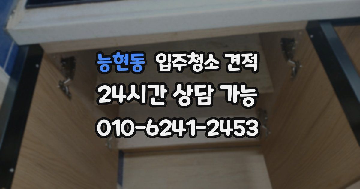 능현동 입주청소 견적