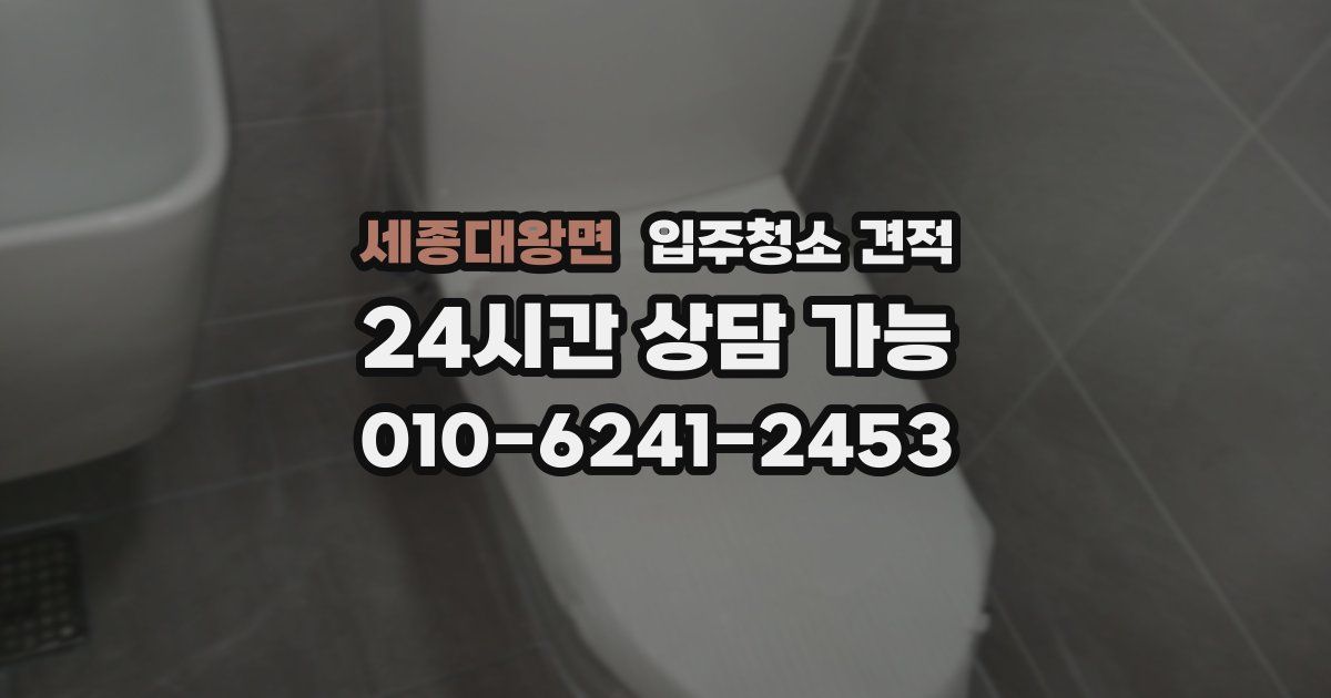 세종대왕면 입주청소 견적