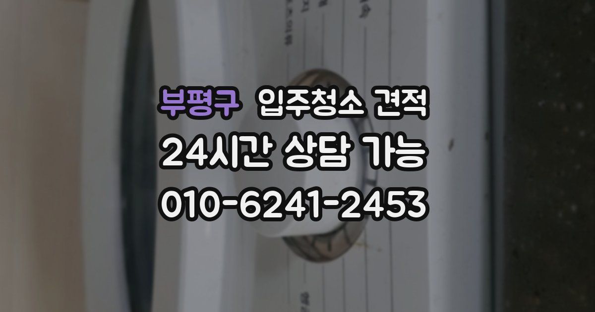 부평구 입주청소 견적