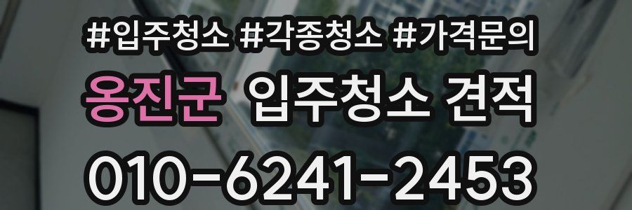 옹진군 입주청소 견적
