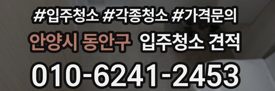 안양시 동안구 입주청소 견적