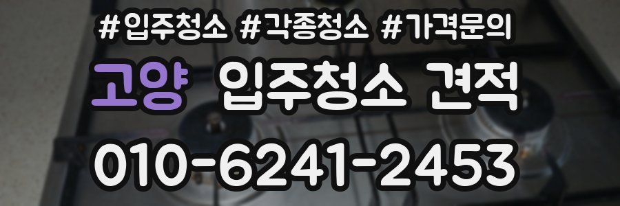 고양 입주청소 견적