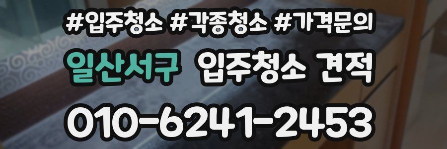 일산서구 입주청소 견적