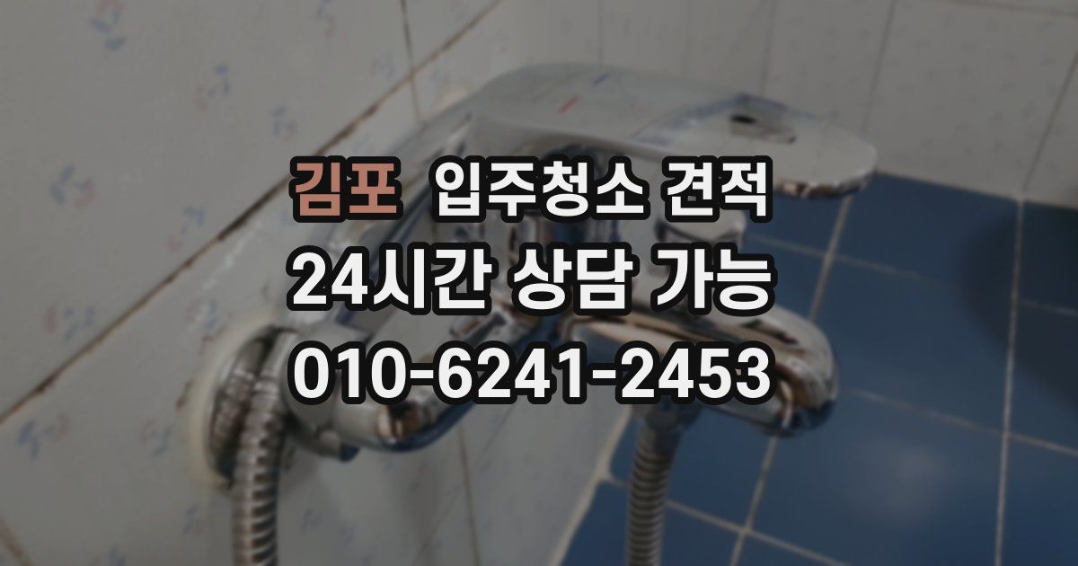 김포 입주청소 견적
