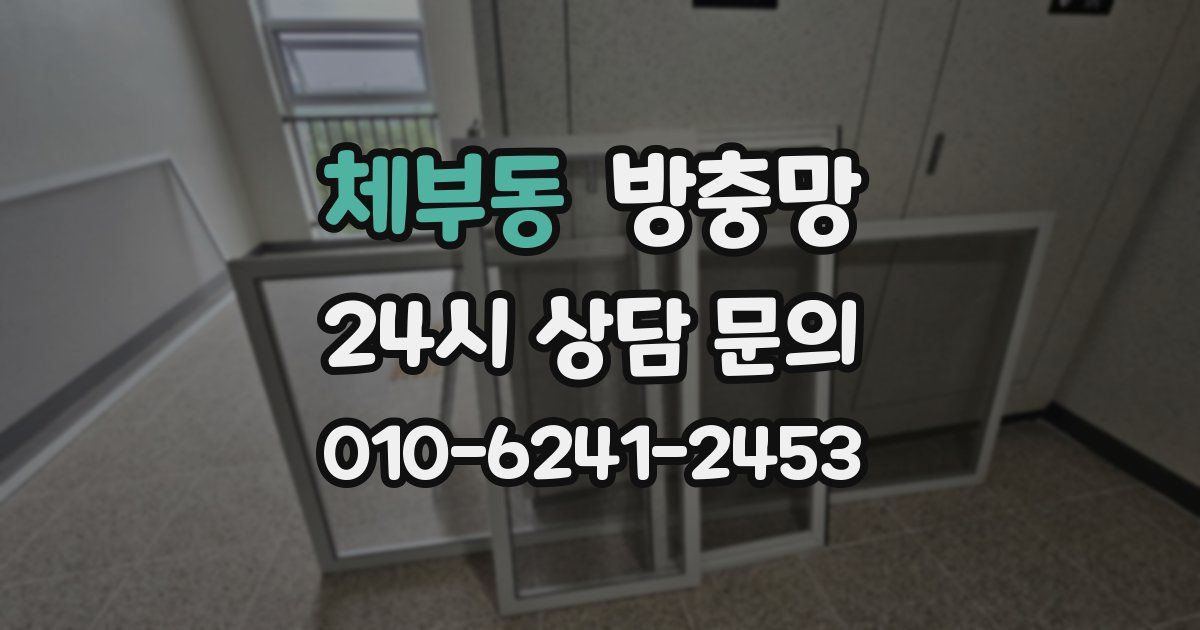 체부동 방충망