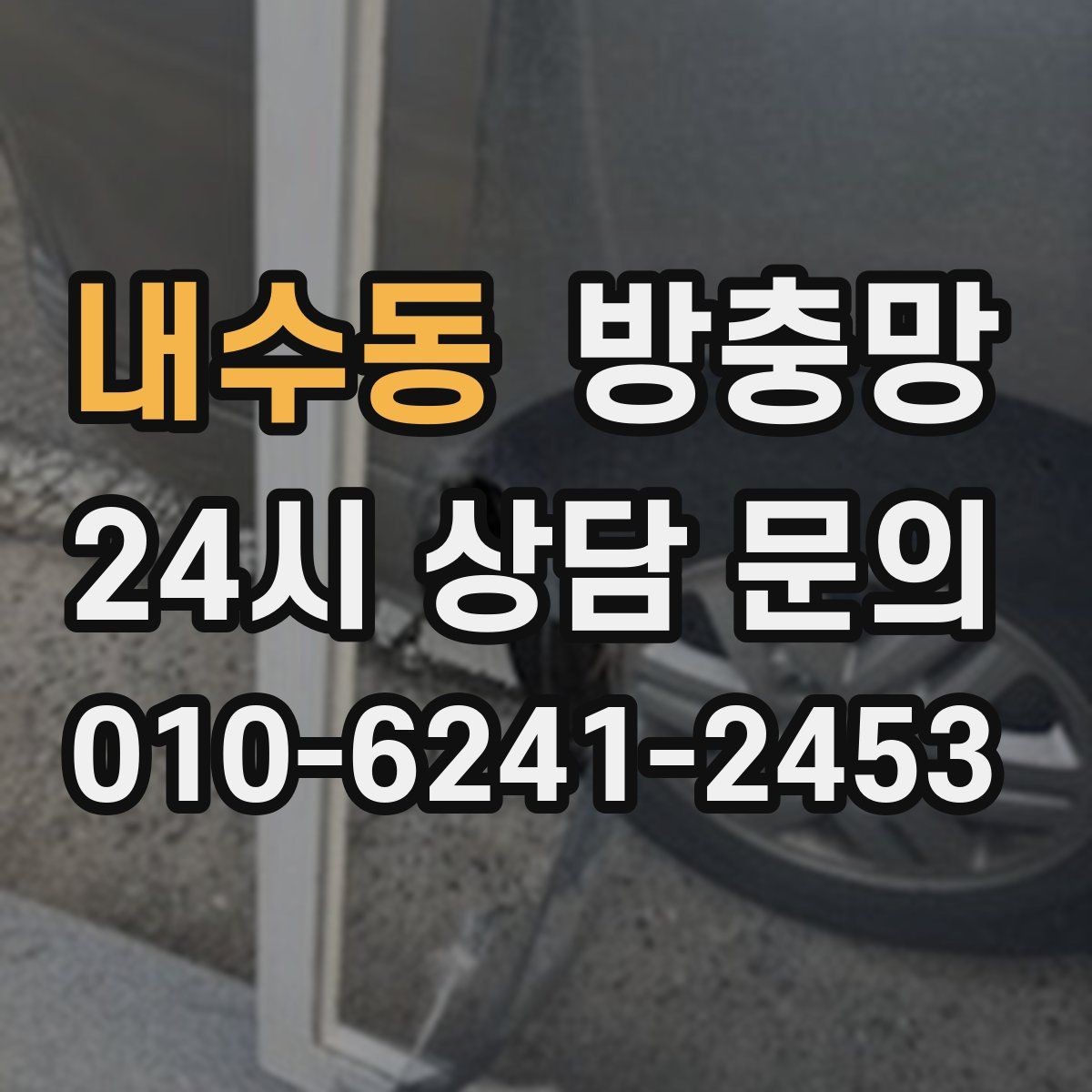 내수동 방충망 모서리 틈으로 초파리가 들어오는 경우