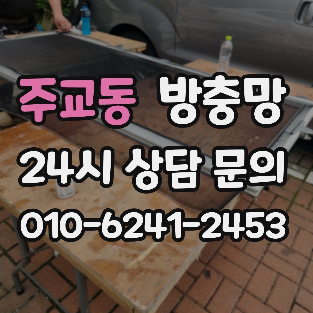주교동 방충망 찢어진 채로 환기하면 벌레가 몰립니다
