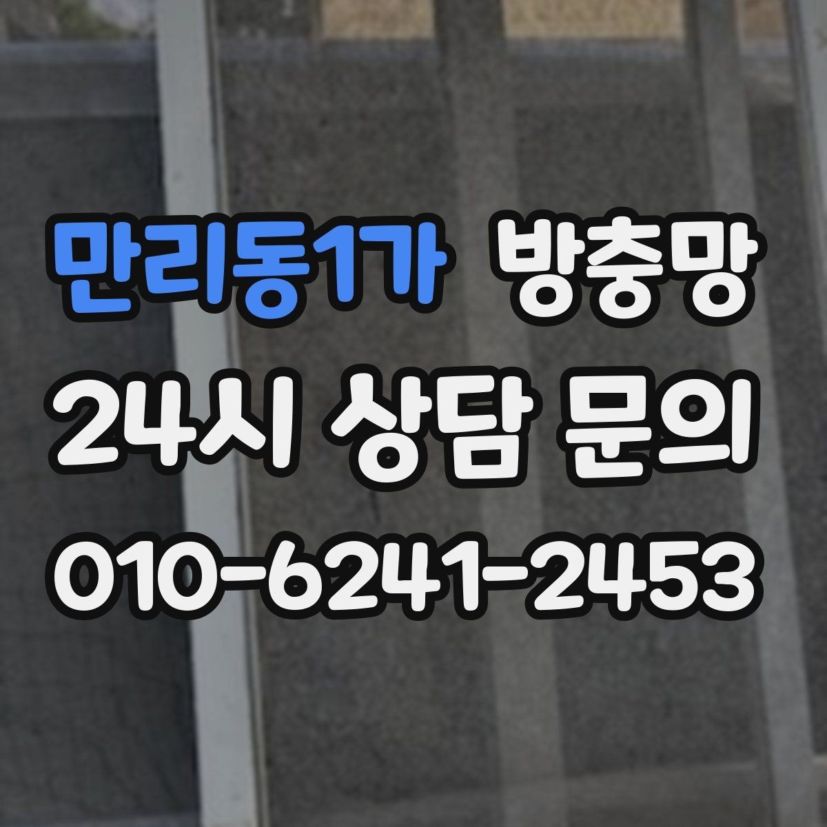 만리동1가 방충망 청소 후 더 벌레가 들어오는 이유는 무엇일까