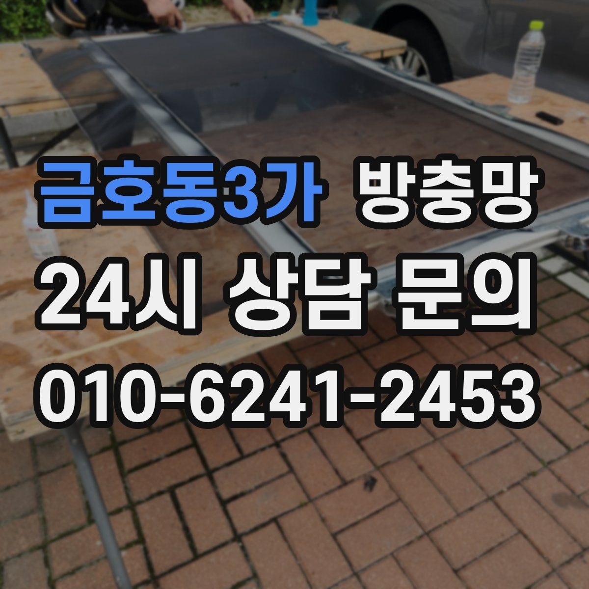 금호동3가 방충망 찢어진 채로 환기하면 벌레가 몰립니다