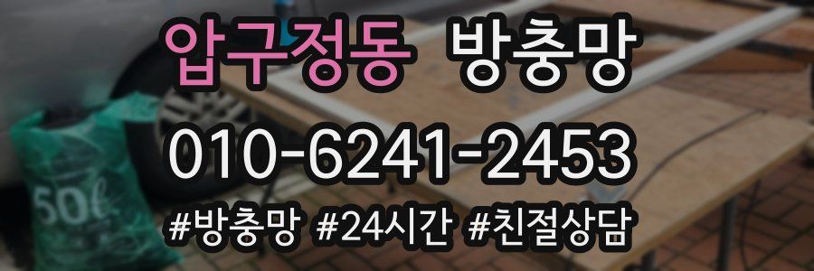 압구정동 방충망