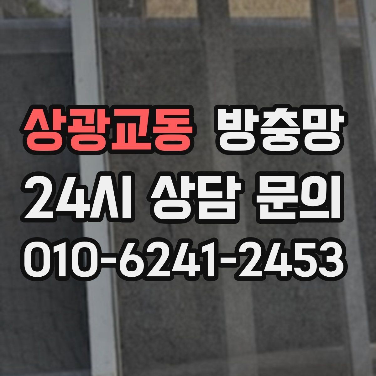 상광교동 방충망 냄새 빼려 환기하는데 벌레가 들어온다면
