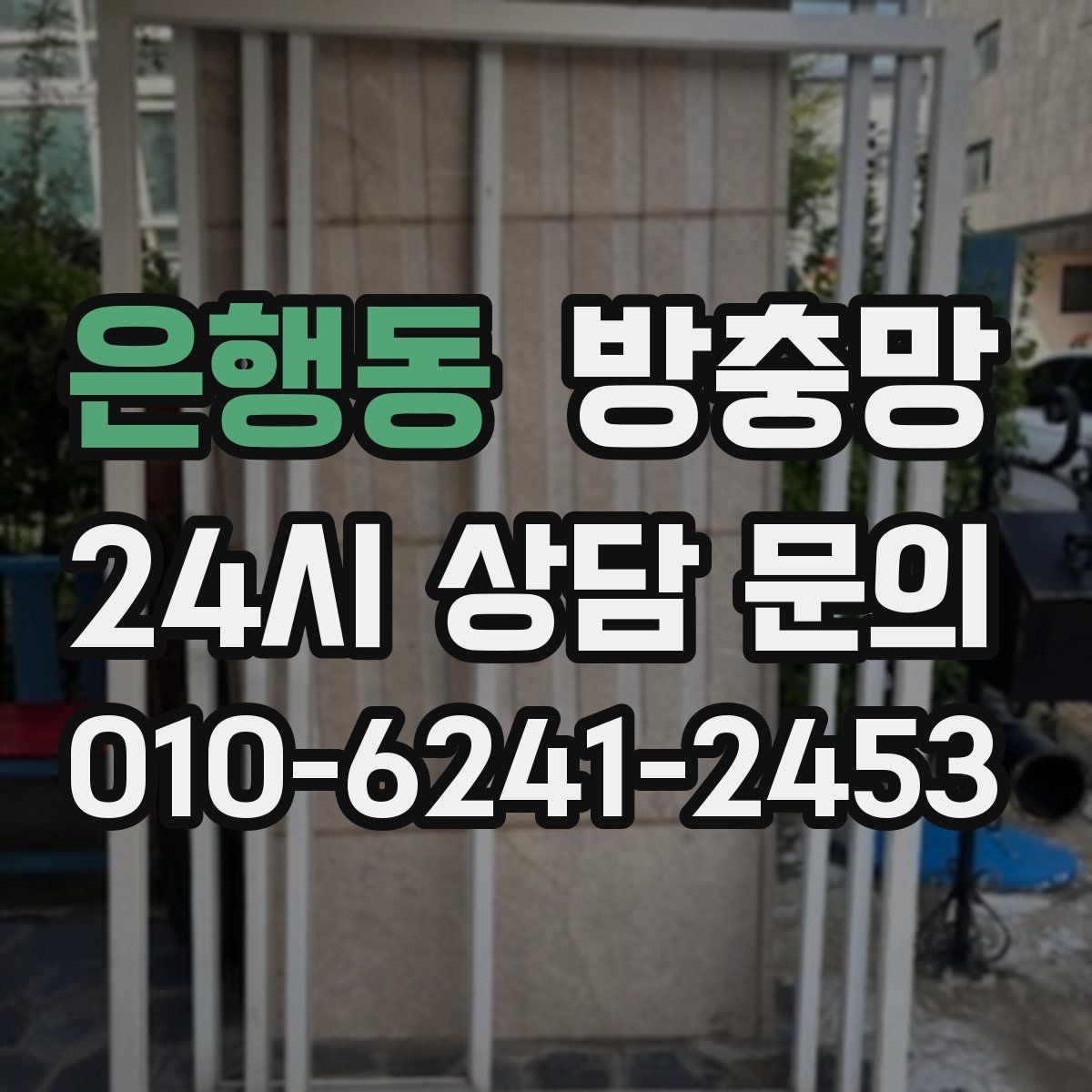 은행동 방충망 망이 뜯겨 나간 듯 보이면 즉시 점검