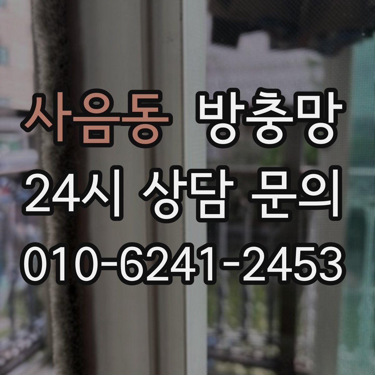사음동 방충망 다용도실 창에서 벌레가 들어오는 이유
