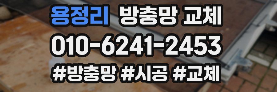 용정리 방충망 교체