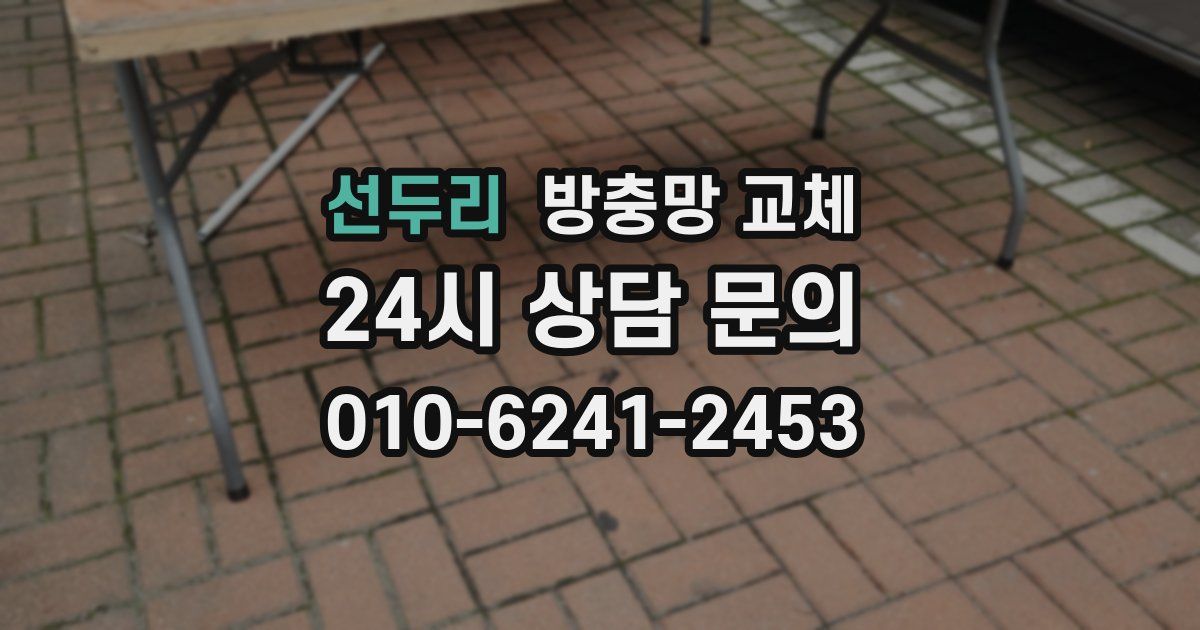 선두리 방충망 교체