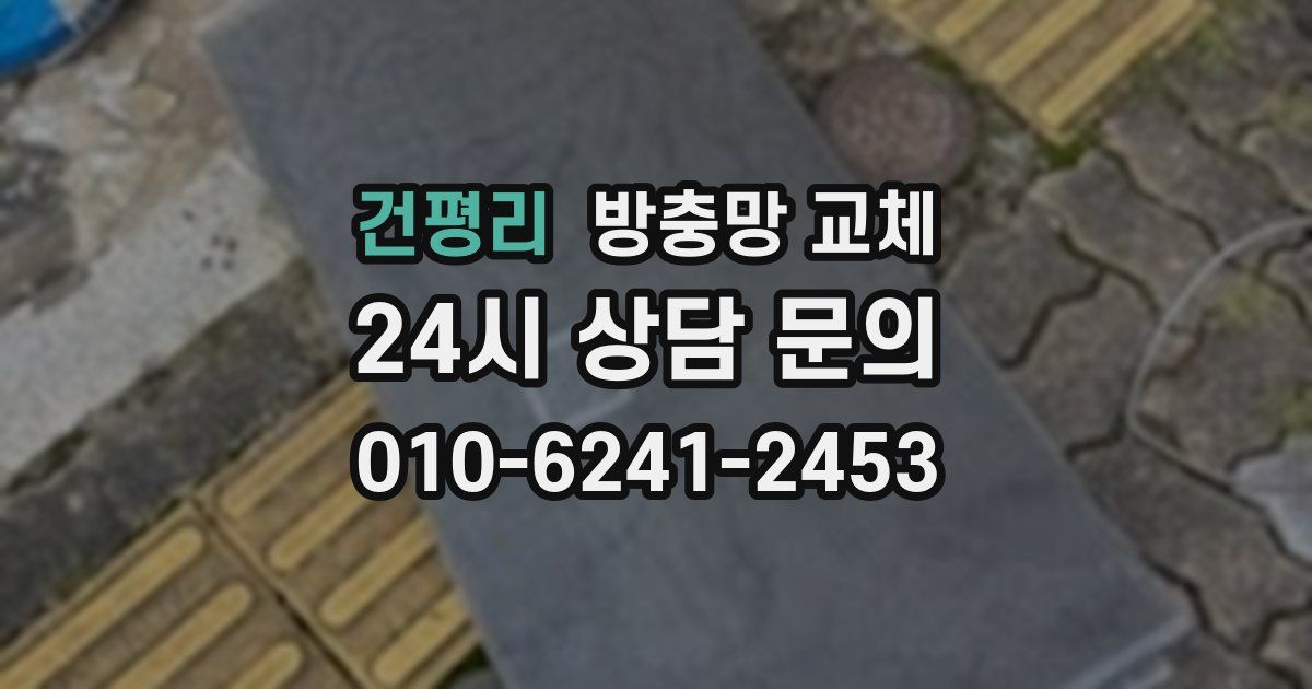 건평리 방충망 교체