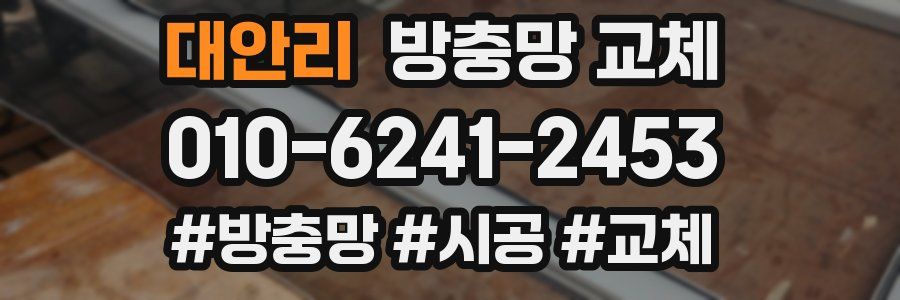 대안리 방충망 교체