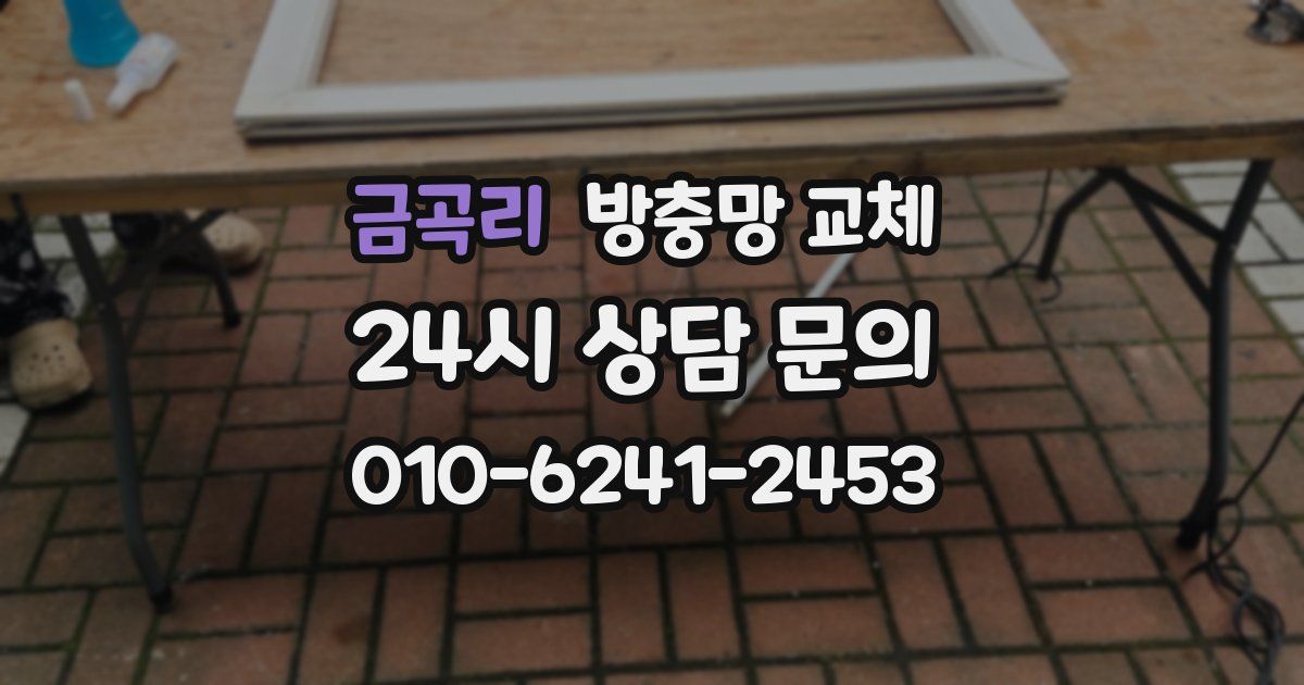 금곡리 방충망 교체