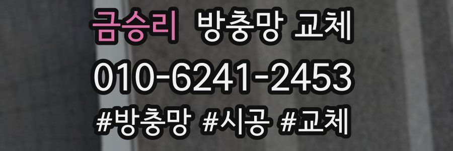 금승리 방충망 교체