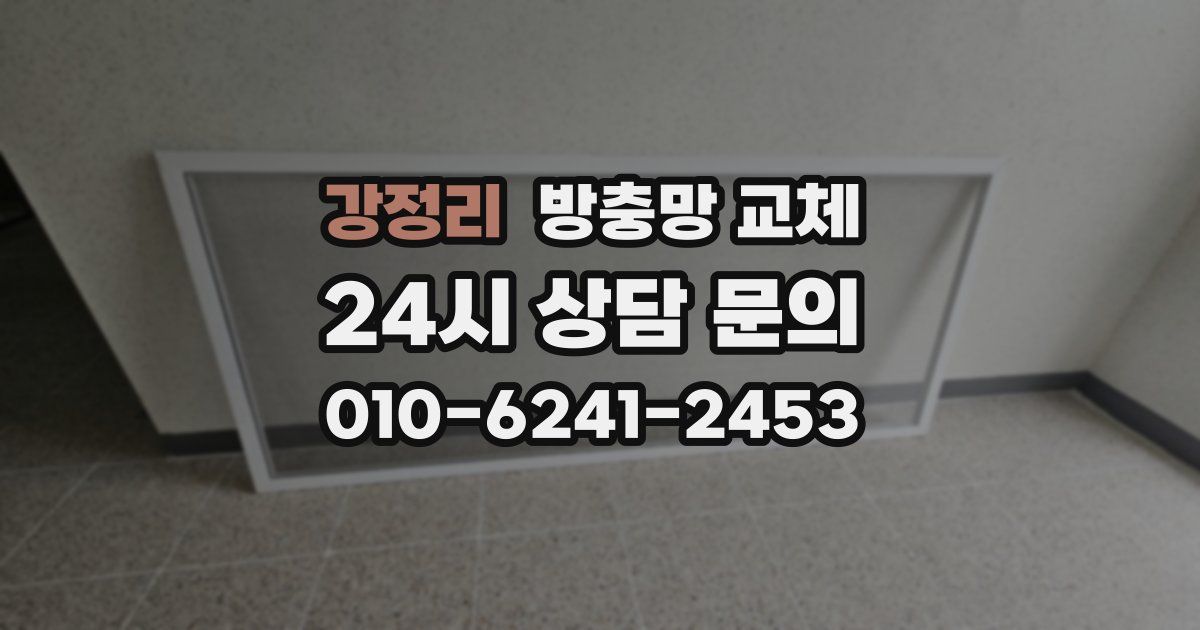 강정리 방충망 교체