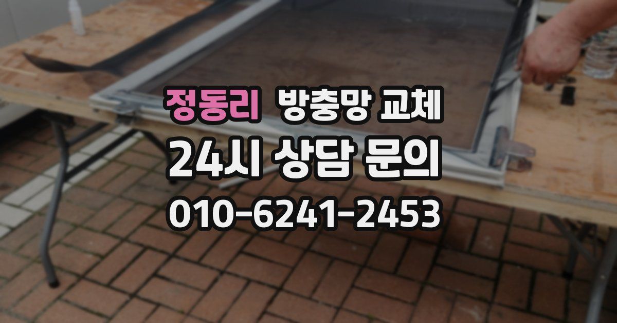 정동리 방충망 교체