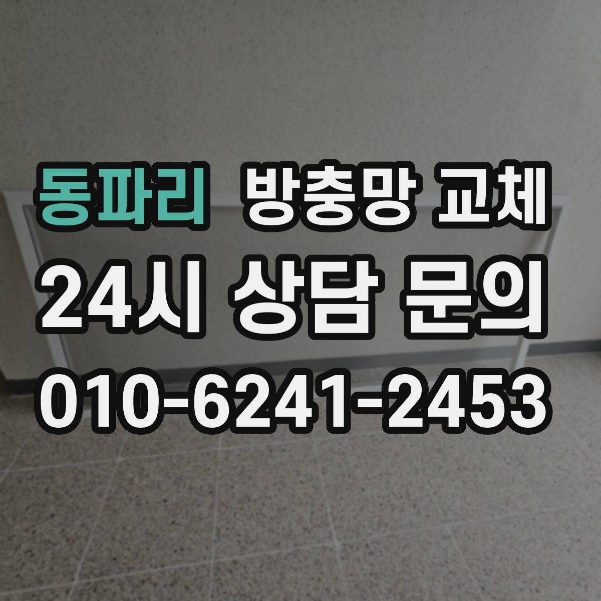 동파리 방충망 교체