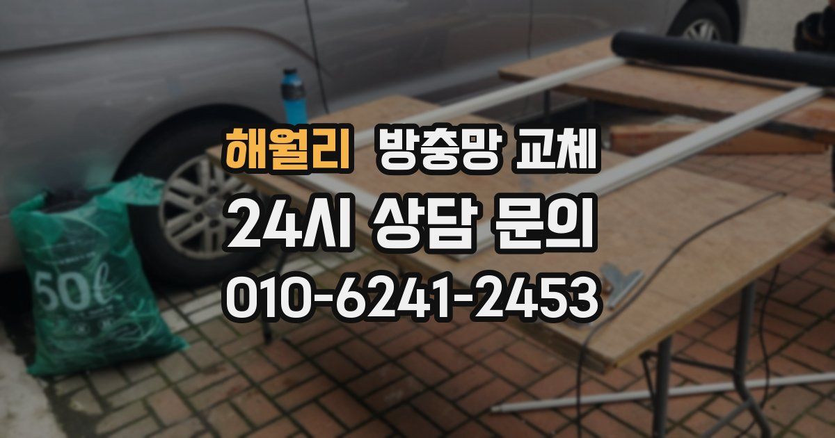 해월리 방충망 교체