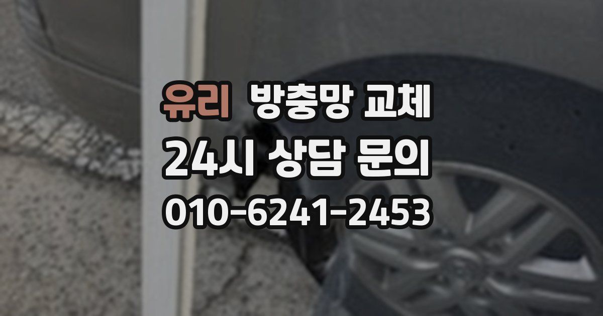 유리 방충망 교체