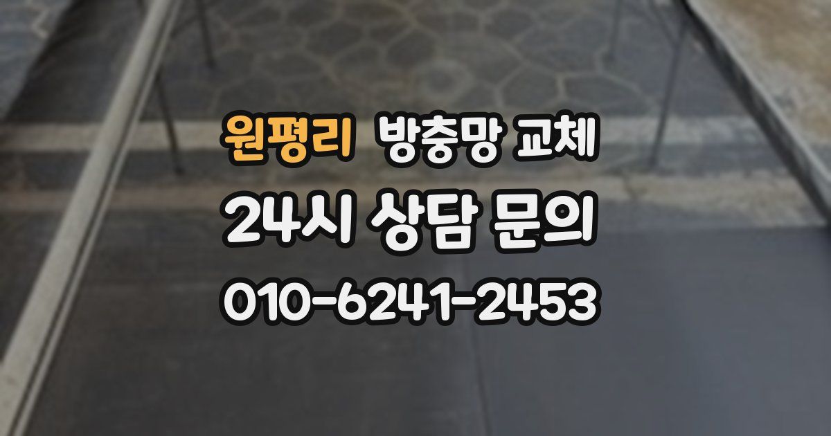 원평리 방충망 교체
