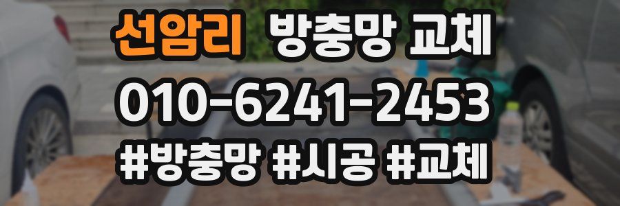 선암리 방충망 교체