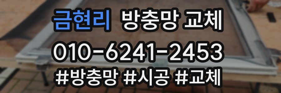 금현리 방충망 교체