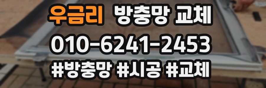 우금리 방충망 교체