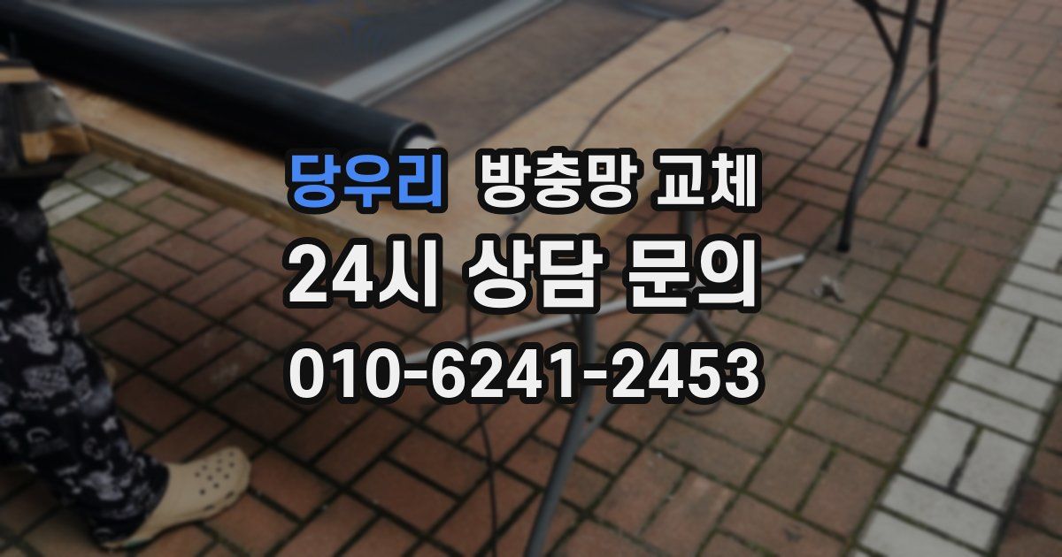 당우리 방충망 교체