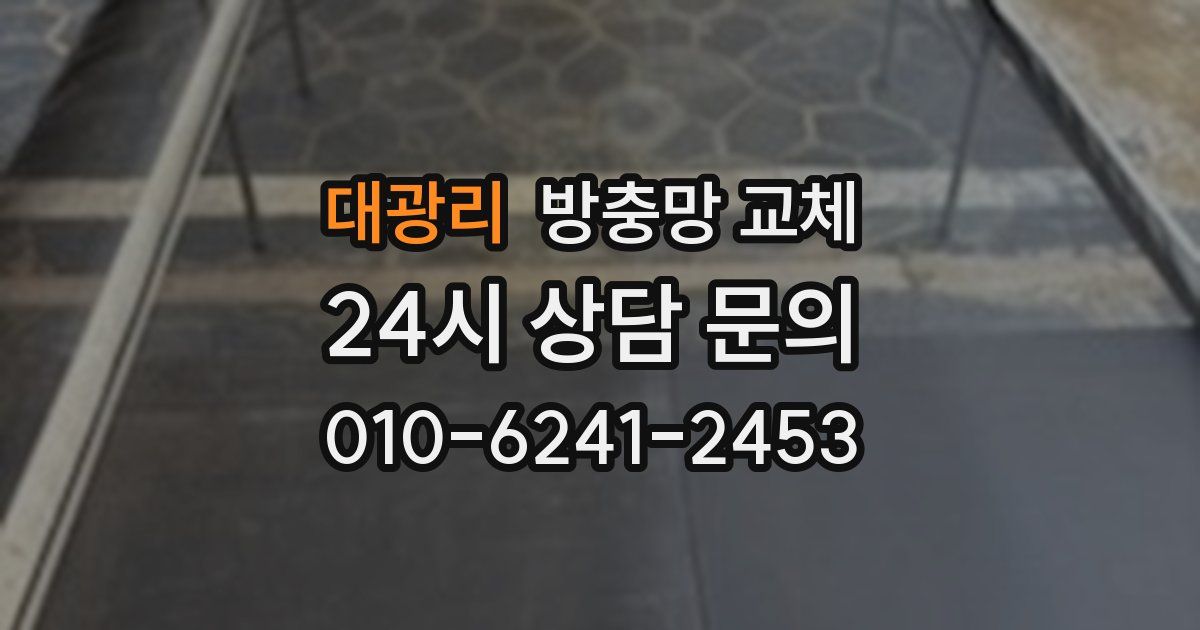 대광리 방충망 교체