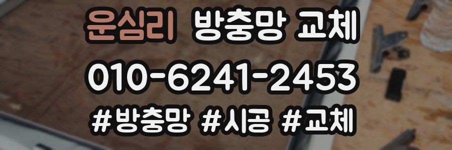 운심리 방충망 교체