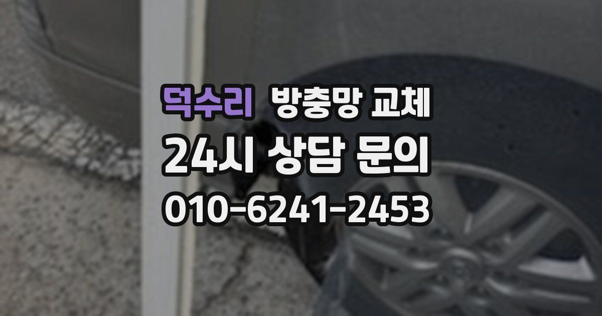 덕수리 방충망 교체