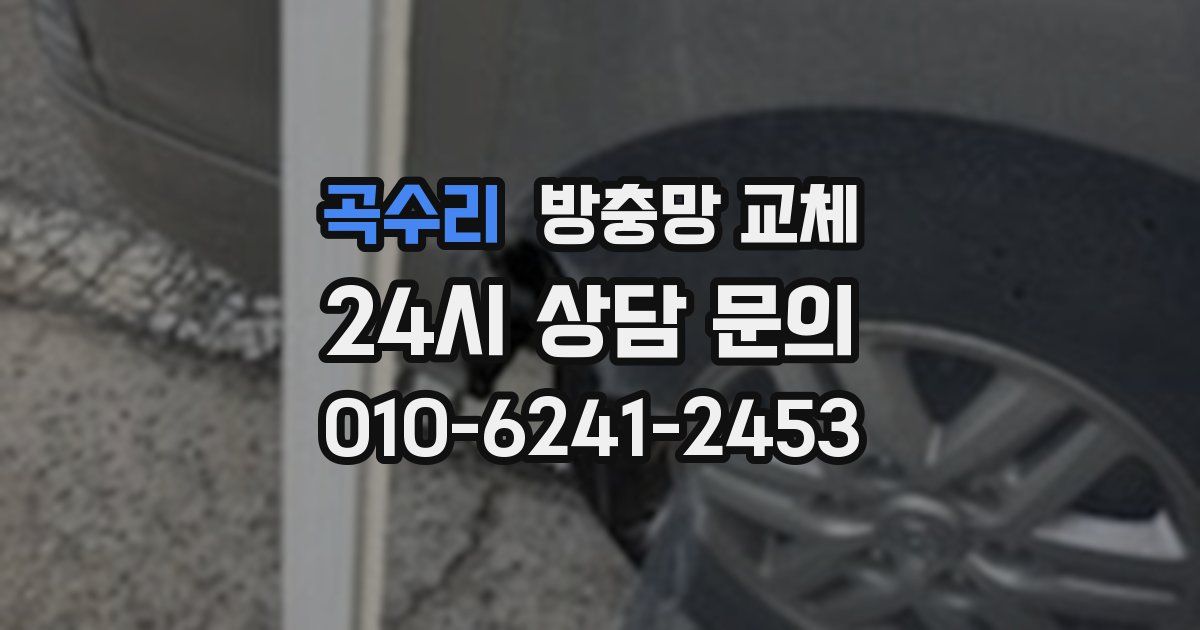 곡수리 방충망 교체