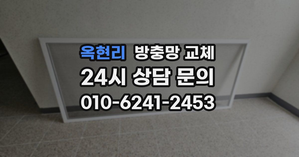 옥현리 방충망 교체