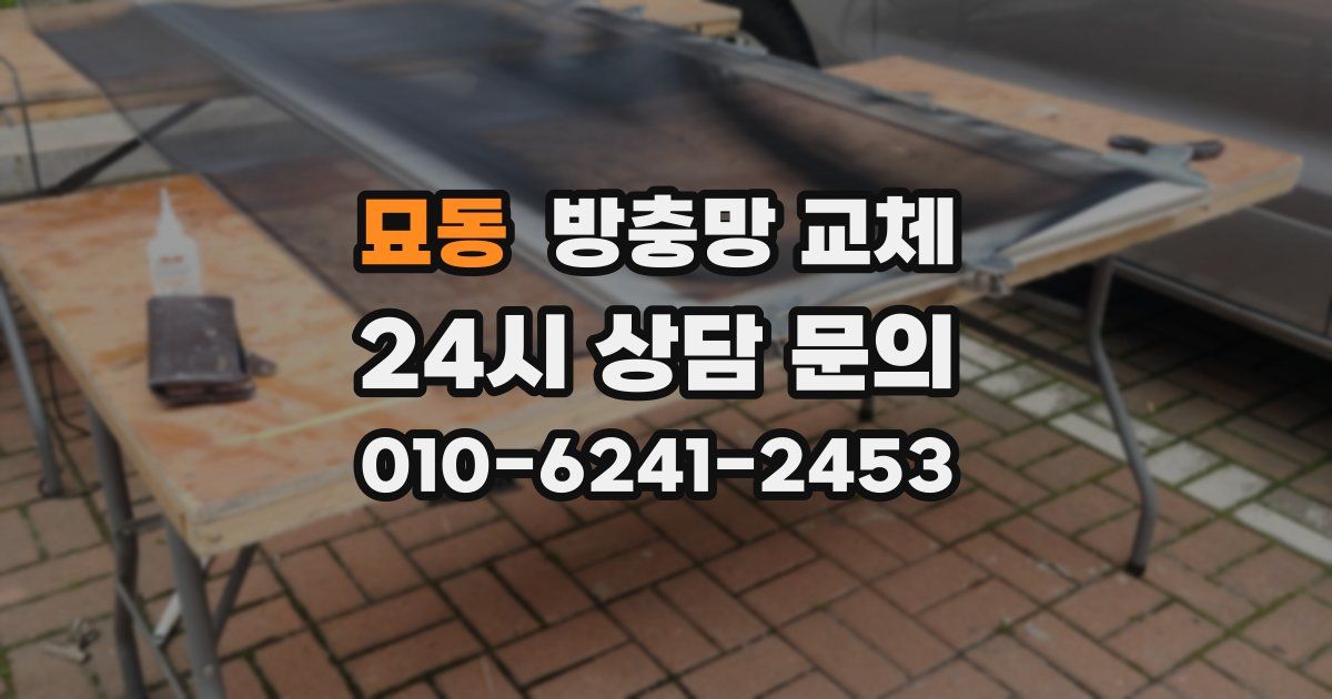 묘동 방충망 교체
