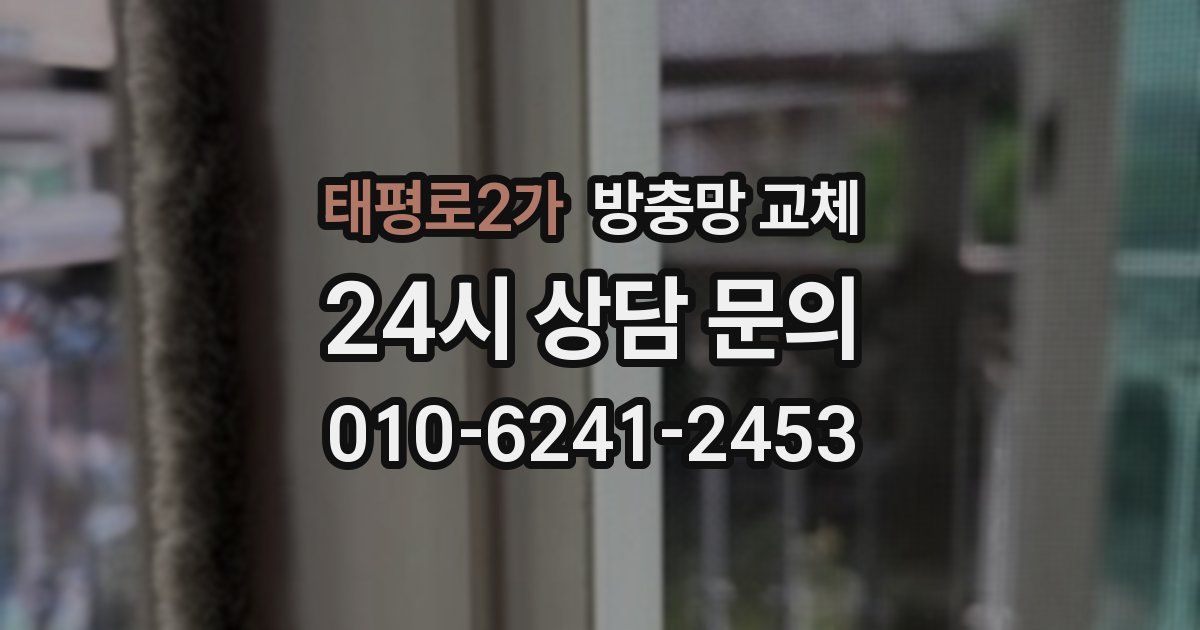 태평로2가 방충망 교체