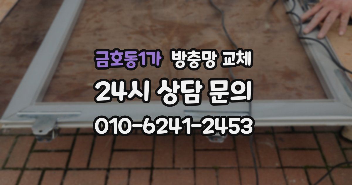 금호동1가 방충망 교체