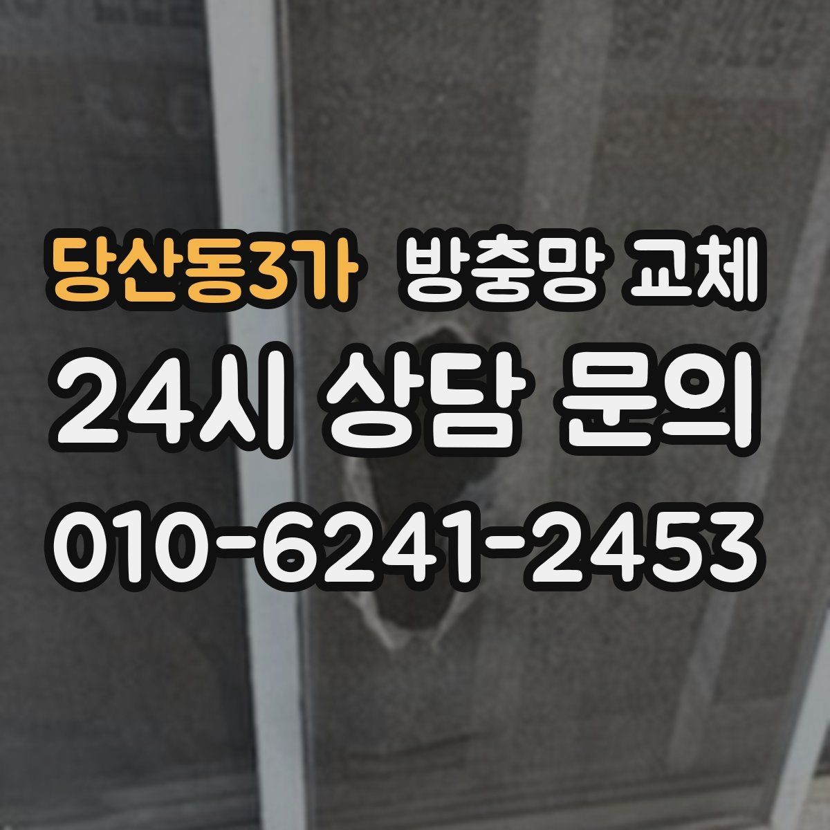 당산동3가 방충망 교체 문풍지로 안 되는 유입을 해결하기