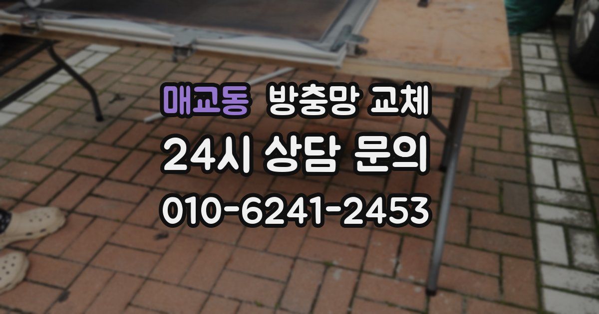 매교동 방충망 교체