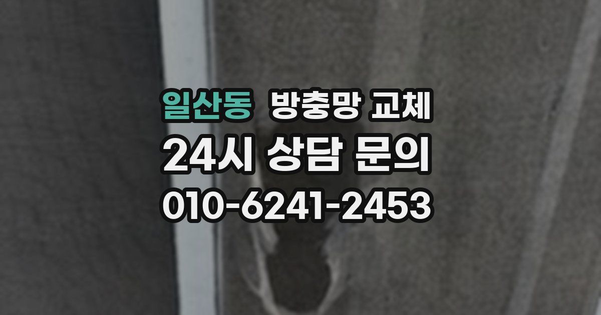 일산동 방충망 교체
